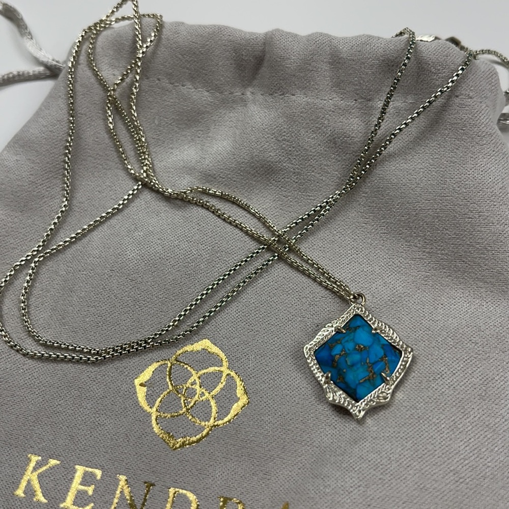 Kendra Scott Turquoise Stone Necklace
